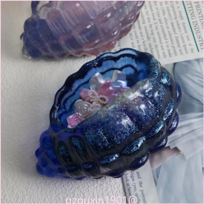 57qa DIY Silicon Form Ozean inspirierte Speicherbox Gussform Kreativschuhe -geformte Epoxidformen für DIY -Enthusiasten – Detail 9