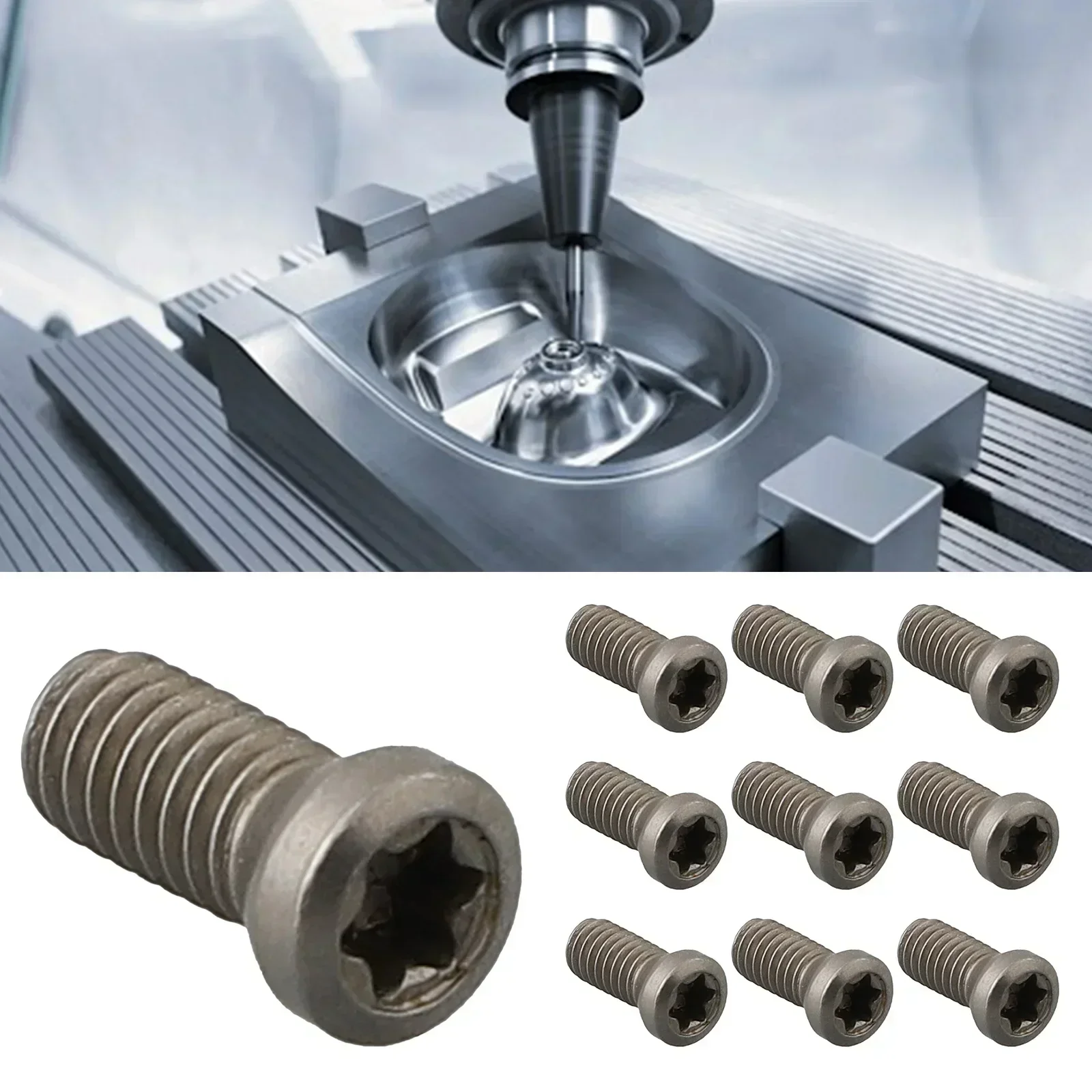 M2.5 7mm 6mm M3.5 10mm 12mm M4 10mm CNC Insert Torx Screw Machine Screws For Replacing Carbide Inserts CNC Lathe Tool 10pcs cnc machine screws