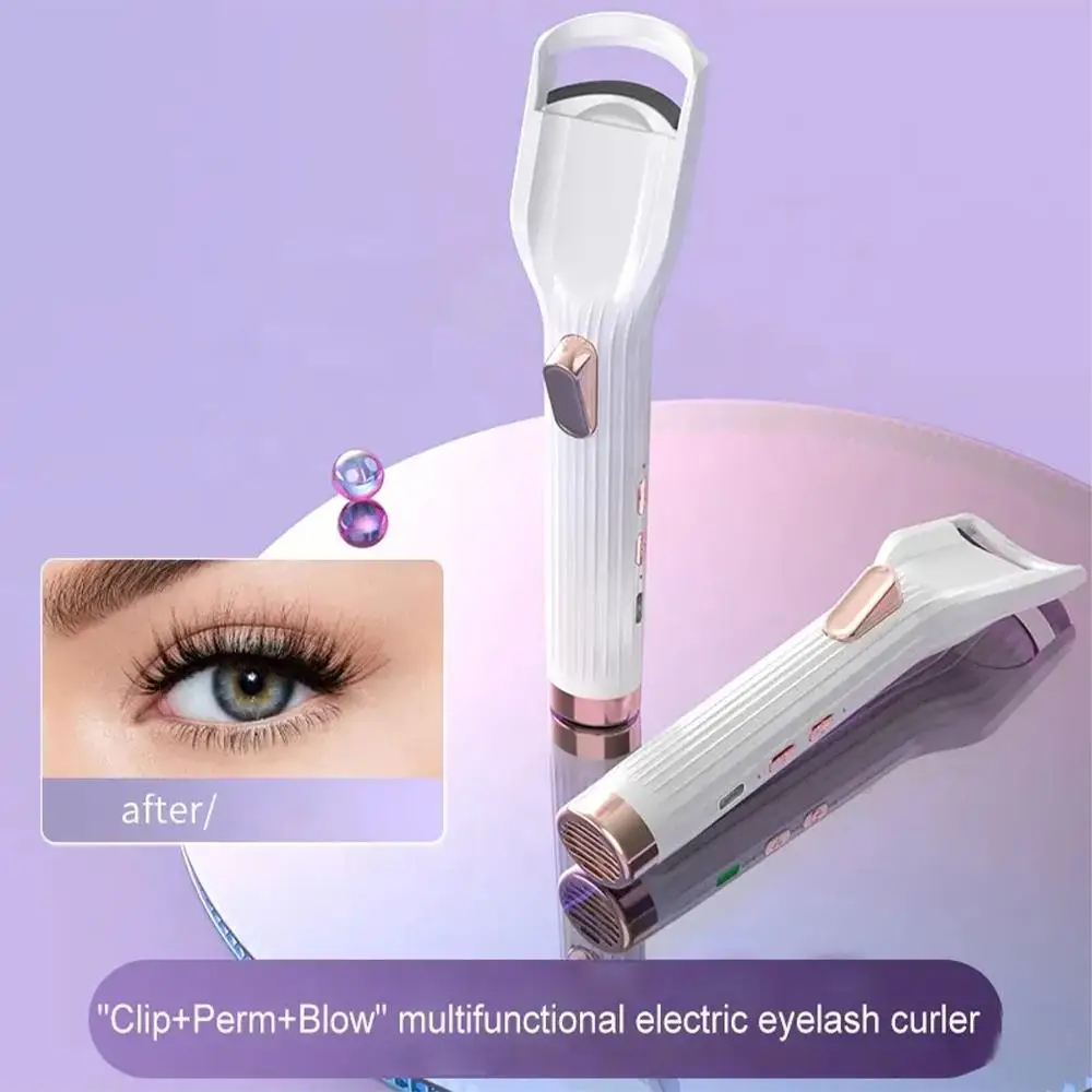 

Portable 2in1 Drying Heated Electric Eyelash Curler A Tool With Clip Control Long Speeds Eye 2 Fan Perm Last Styling Temper W7J9