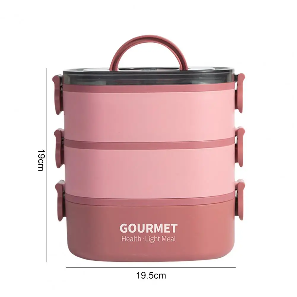 1400ML/2000ML Bento Lunch Box With Spork Stackable Lunch Container For Kids Adults Microwave Dishwasher Freezer Safe Lunch Box