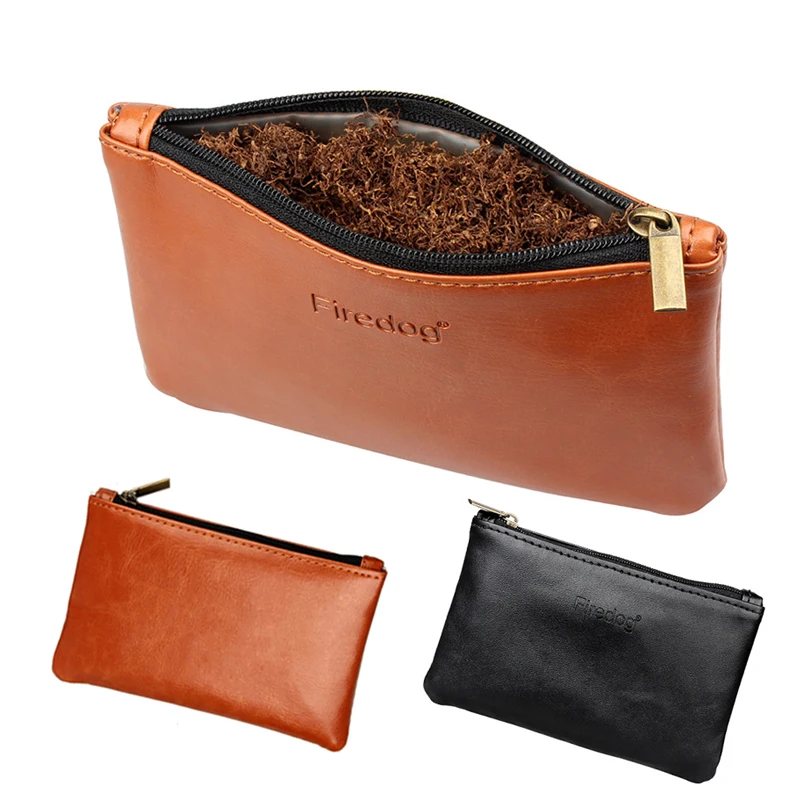 

PU Leather Tobacco Pouch Storage Bag Cigarette Rolling Paper Smoking Pipe Bag Herb Smoke Grass Case Smoking Accessories