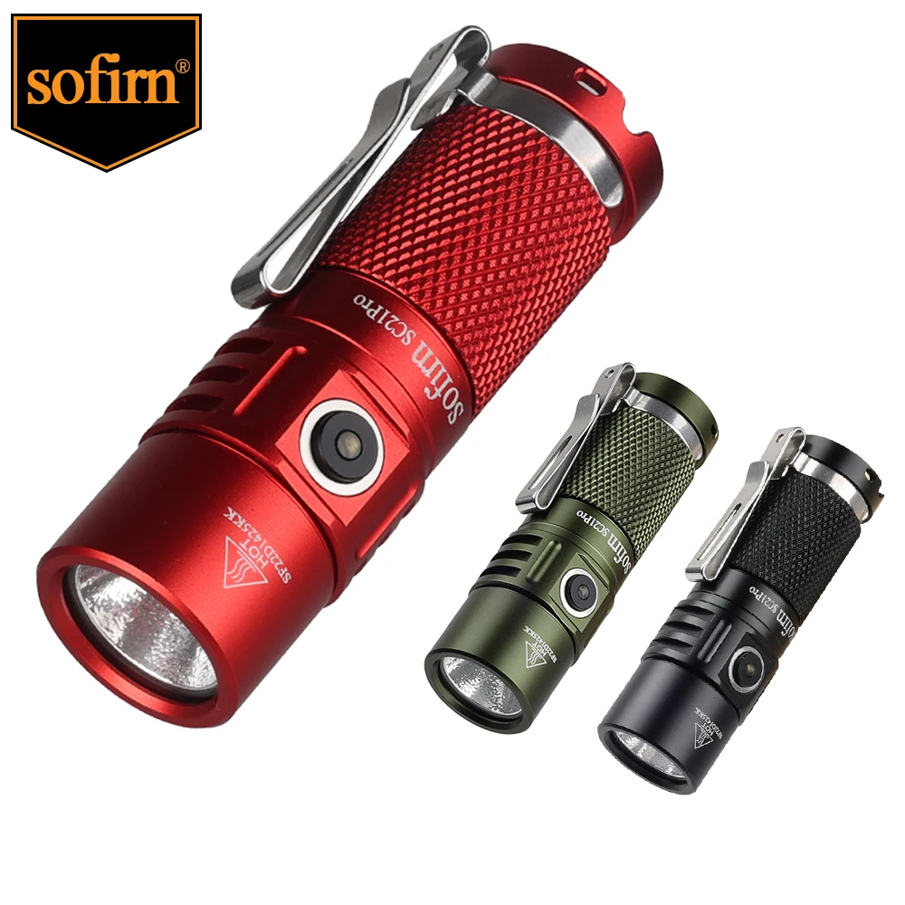 Sofirn SC21 PRO LED Flashlight USB C Rechargeable LH351D 16340 1000lm ...