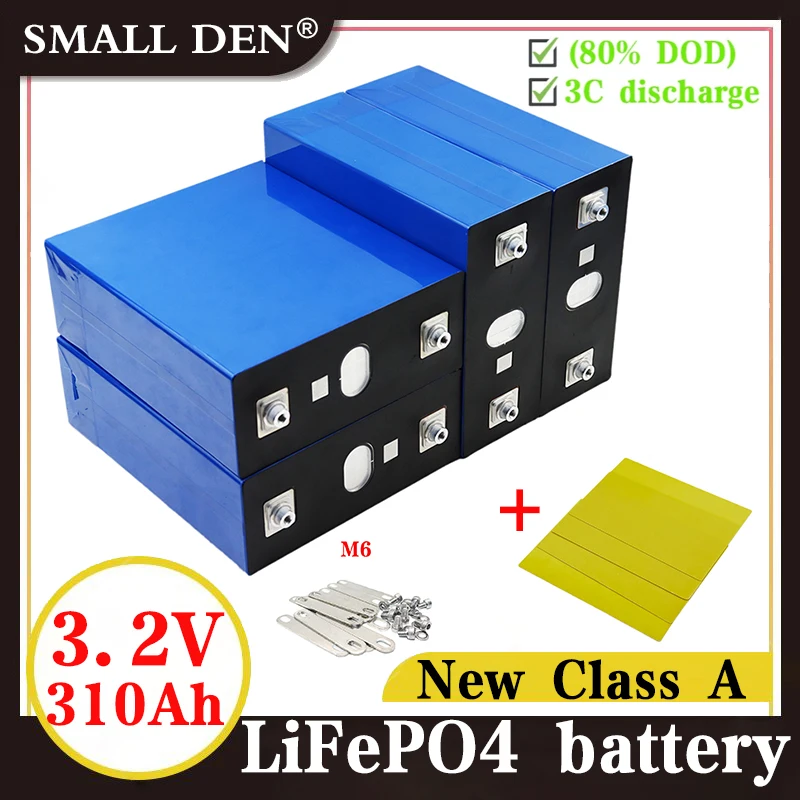 

100% новый Lifepo4 310Ah 3,2 V Class A 12V 310AH аккумулятор DIY RV батарея и солнечная система хранения ес и сша налоговые льготы