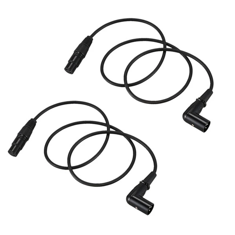 

2X Прямоугольный штекер-гнездо XLR кабель, провод для микрофона, DMX сигнальный провод для равновесия/микшер/усилитель