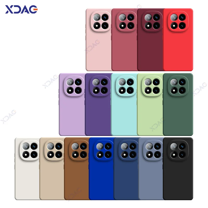 Luxury Square Liquid Silicone Waterproof 360° Soft Phone Case Cover