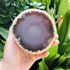 400-800g Rare Natural Enhydro moving bubble agate crystal Stone 1