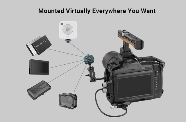 Piastra Sgancio Rapido SmallRig HawkLock - Per Fotocamere E Monitor, 3513C - Foto 2