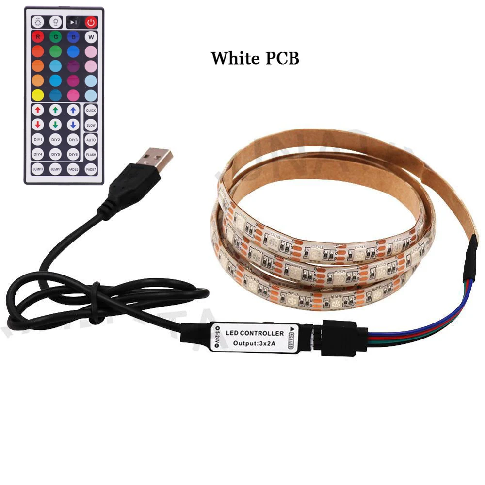 ตัวเลือกสินค้า LED Strip RGB ยืดหยุ่น 24/44 ชุดรีโมท ตกแต่งบ้าน
