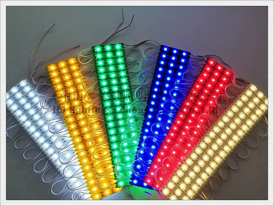 LED Module LED module injection DC12V 1.2W 3 led 150lm 60mm*13mm aluminum PCB super for sign 3 year warranty high bright