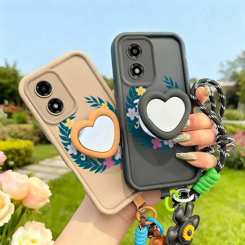 Colorful Garland Phone Case Set with Lanyard and Craft Embellishments - 3 Piece Bundle