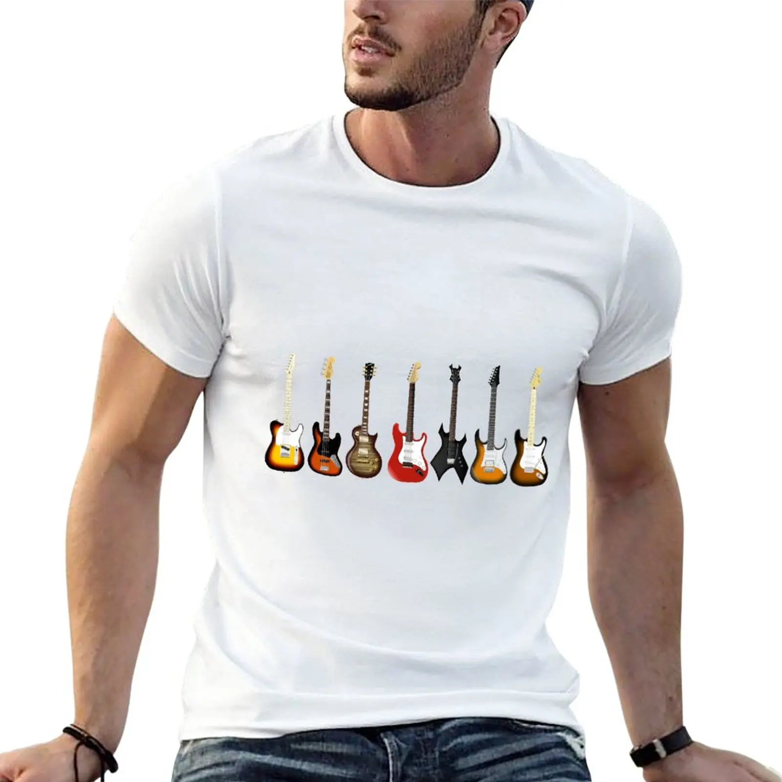 

Classic guitars T-Shirt aesthetic clothes plain mens workout shirts