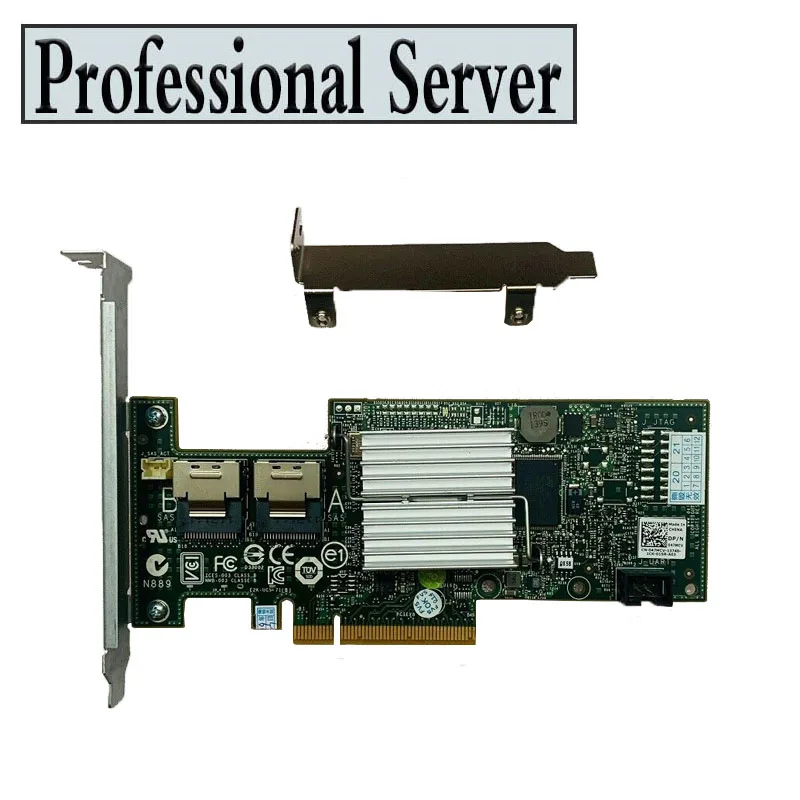 SAS HBA SAS HBA Card for H200 IT Mode SATA / SAS SAS2008 HBA Controller RAID 6Gbps PCIe x8 LSI 9211-8i M1015 ZFS FreeNAS unRAID + 2* SATA Cable