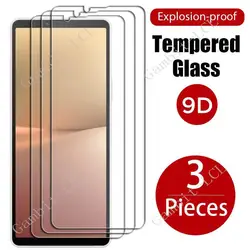3PCS Tempered Glass For Sony Xperia 10 V Xperia10V Xperia10 Lite 10V IV III 10V 10III 10IV Screen Protector Cover Film