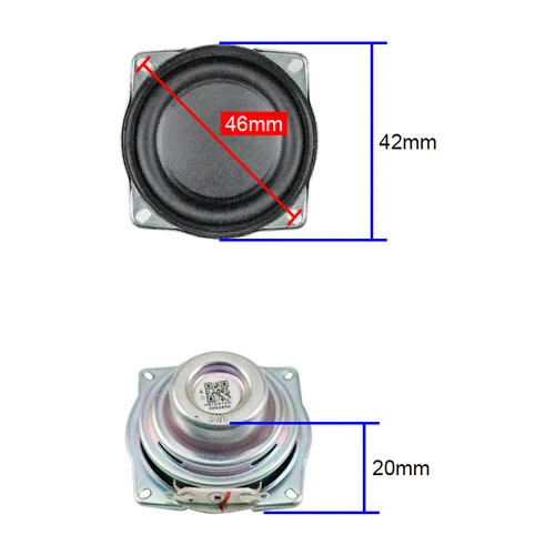 GHXAMP 풀 밴드 네오디뮴 방수 음악 스피커 수리, JBL GO 2, 1.5 인치, 4ohm, 6W, 2 개 2