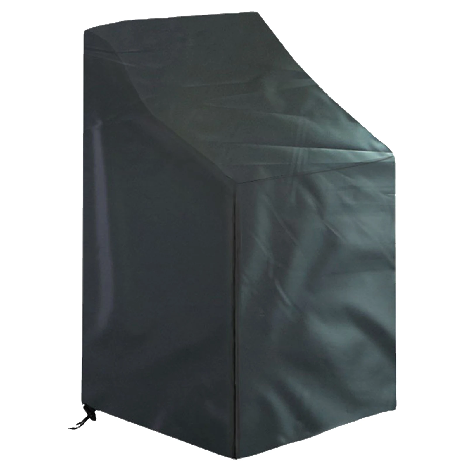 Waterproof Black Outdoor Patio Ottoman Chair Cover - Durable 210D Oxford Fabric