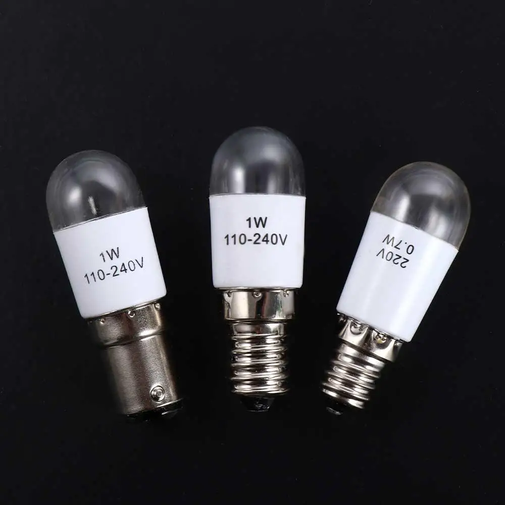 1pcs Led Light Bulb Screw-In for Sewing Machine Universal Craft Sewing Supplies E12 E14 BA15D 0.7W 220V