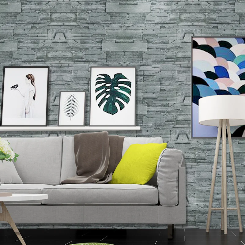 Brick Pattern Self-Adhesive Wall Stickers for Bedroom Living Room