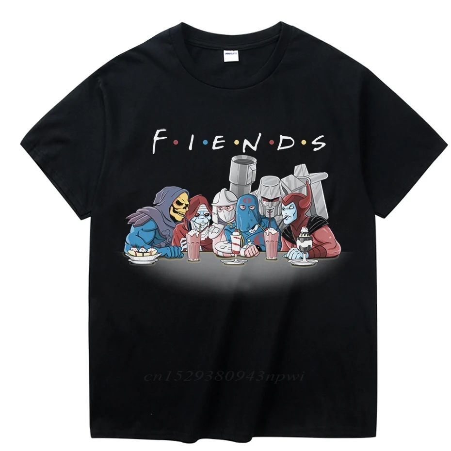 Vintage Cartoon Universe Skeletor Shredder T Shirt Casual Camiseta Girocollo Funny Friends Homme Tee Shirt