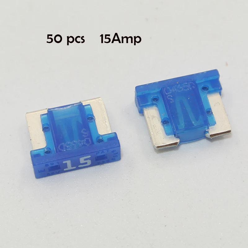 Micro Blade Fuses 50pc Assortment Pack Car Auto Electrical Replacement Fuse car fuses kit