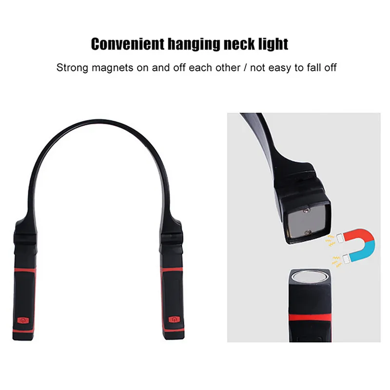 Flexible Handsfree LED Neck Light Book Reading Lamp Night Camping Flashlight AA/USB Charging led light night light book light mini led light