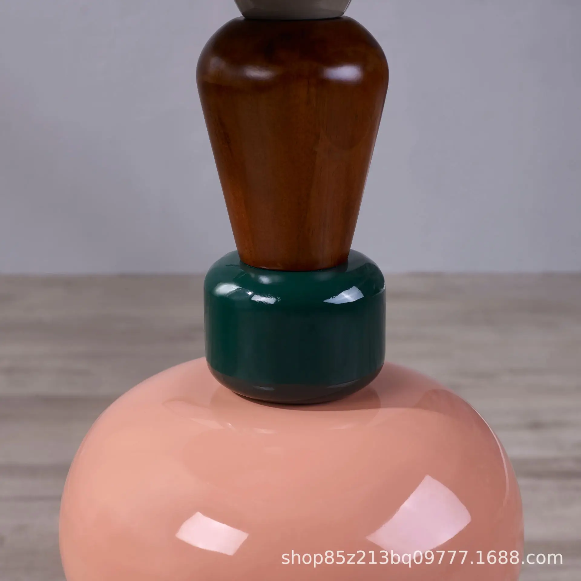 ‌Scandinavian Side Table, Colorful Accent Living Desk, Creative Bedside Cabinet, Candy-Inspired End Table