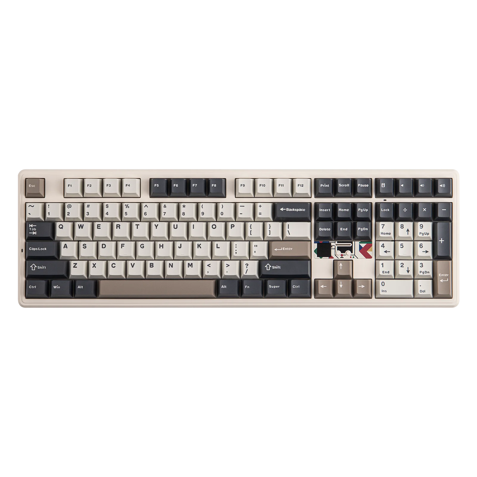EPOMAKER X AULA F108 PRO V2 풀 사이즈 ANSI US 레이아웃 유선/BT/무선 기계식 키보드 (픽셀 스크린 및 RGB 백라이트 포함)