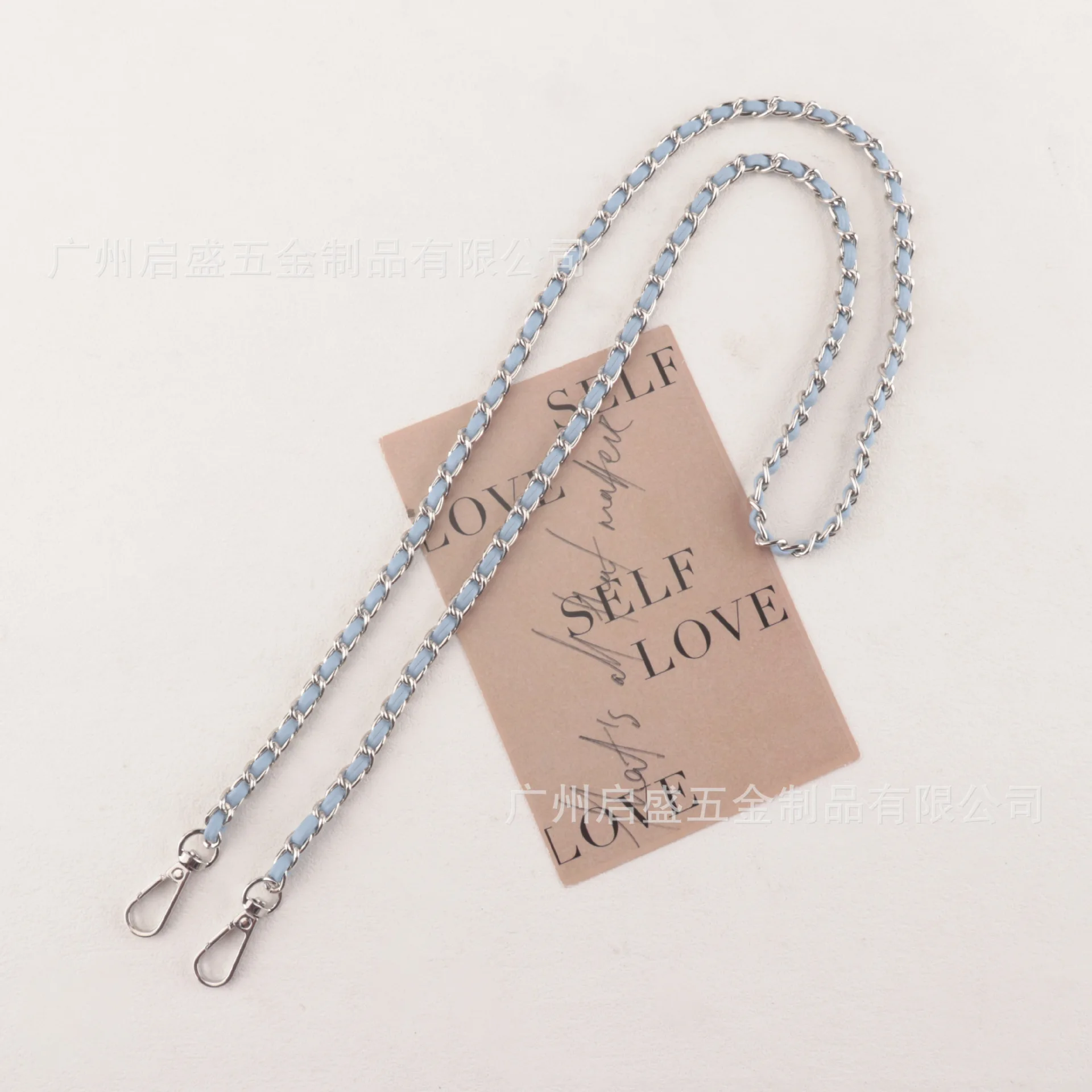 Fresh Sweet Style Woven PU Leather Chain Shoulder Bag Strap