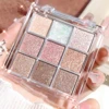 Nine-Color Eyeshadow Palette with Pearl, Fine Sparkle, Layerable Shimmer, Bright Glitter, and Vibrant Colors 3