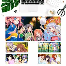 Moda não biyori mouse pad computador portátil gamer mousepad anime antiderrapante tapete de mesa teclado para overwatch/cs go