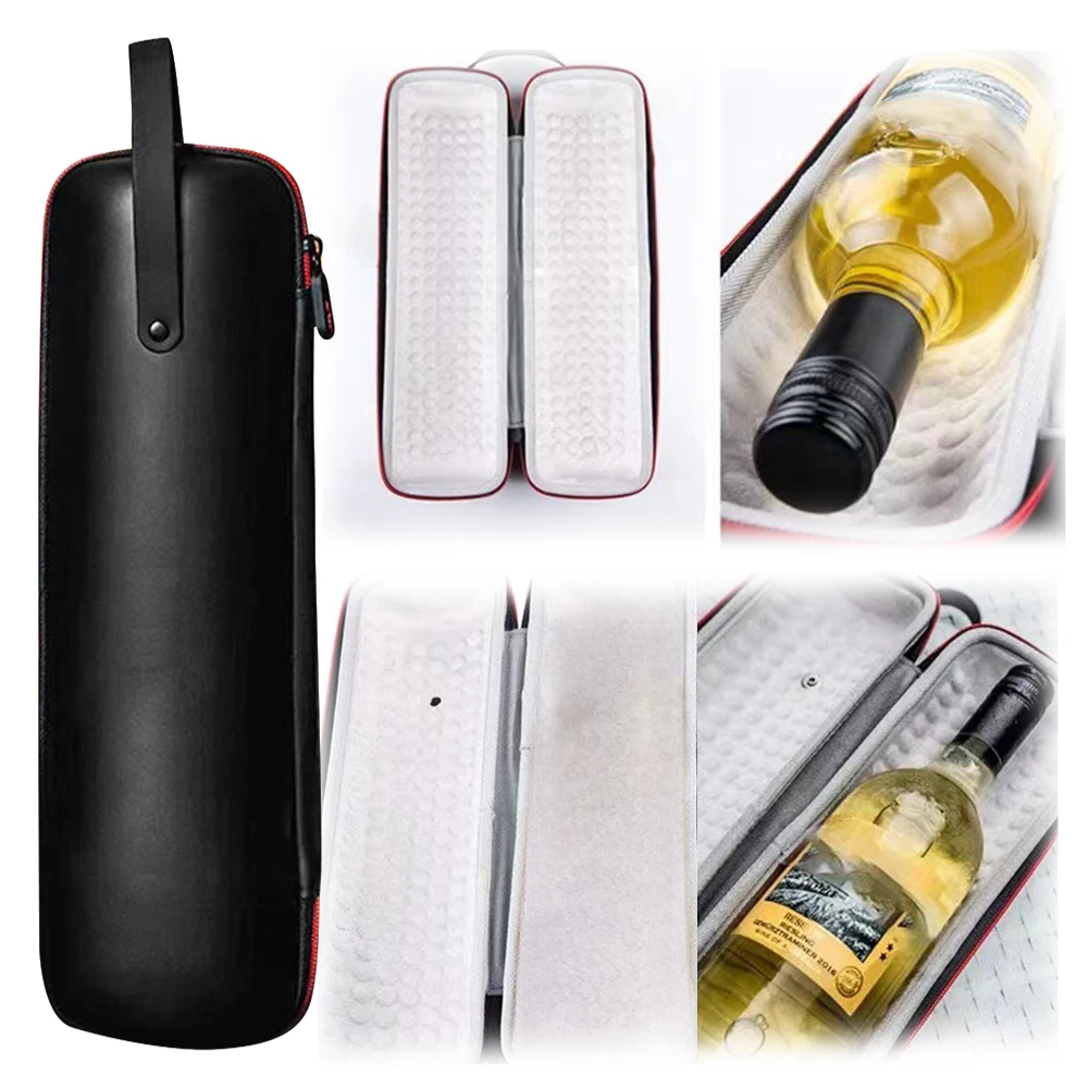 EVA Cooler Ice Bags with Hand Strap Beer Cooling Bags Insulation Storage Wine Box Tote Bag for Party Travel Wine Travel Carrier