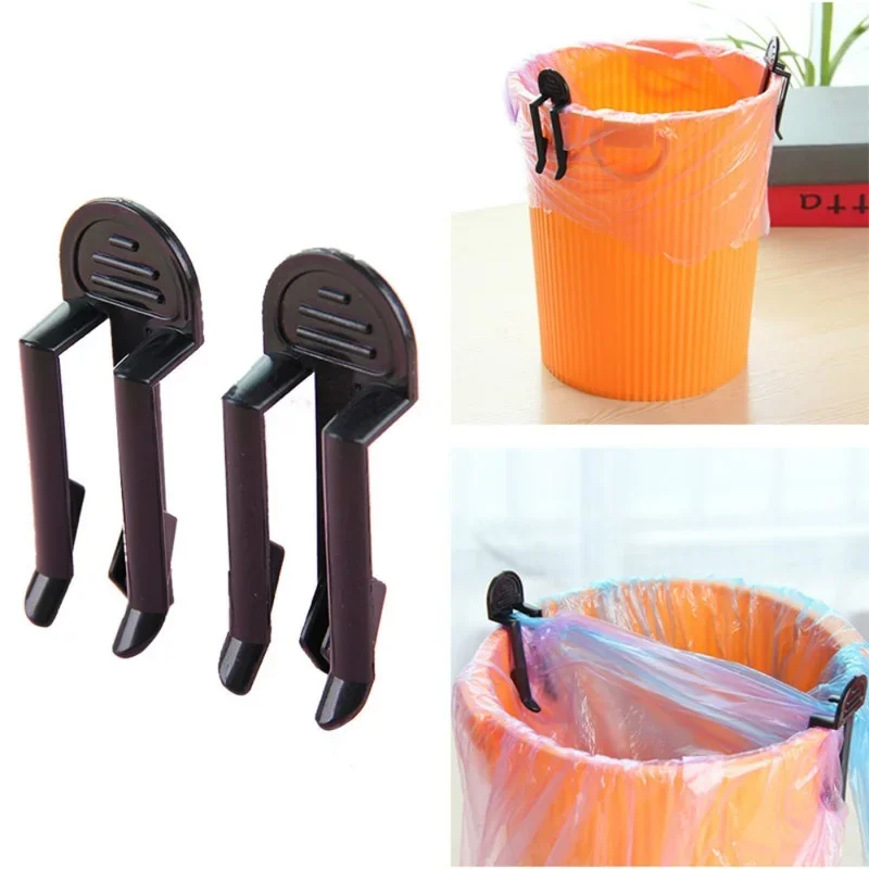 

2/10pc Household Rubbish Clip Garbage Bin Clip Plastic Useful Waste Can Trash Bag Clamp Bin Bag Holder for Kitchen Bathroom Tool