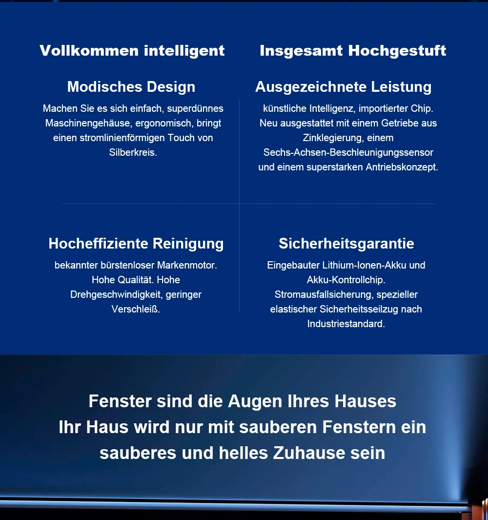 Fensterputzroboter Liectroux YW910, Doppelter Wassersprüher, Intelligente Reinigung, KI-Navigation, für Fenster, Glas und Wände, Randloses Arbeiten, App & Fernbedienung – Detail 3