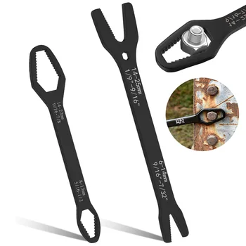 2Pcs Universal Torx Wrench Adjustable Multifunction Wrench Manual Repair Tool Bicycle Motorcycle Car Repair Tool Torx Wrench