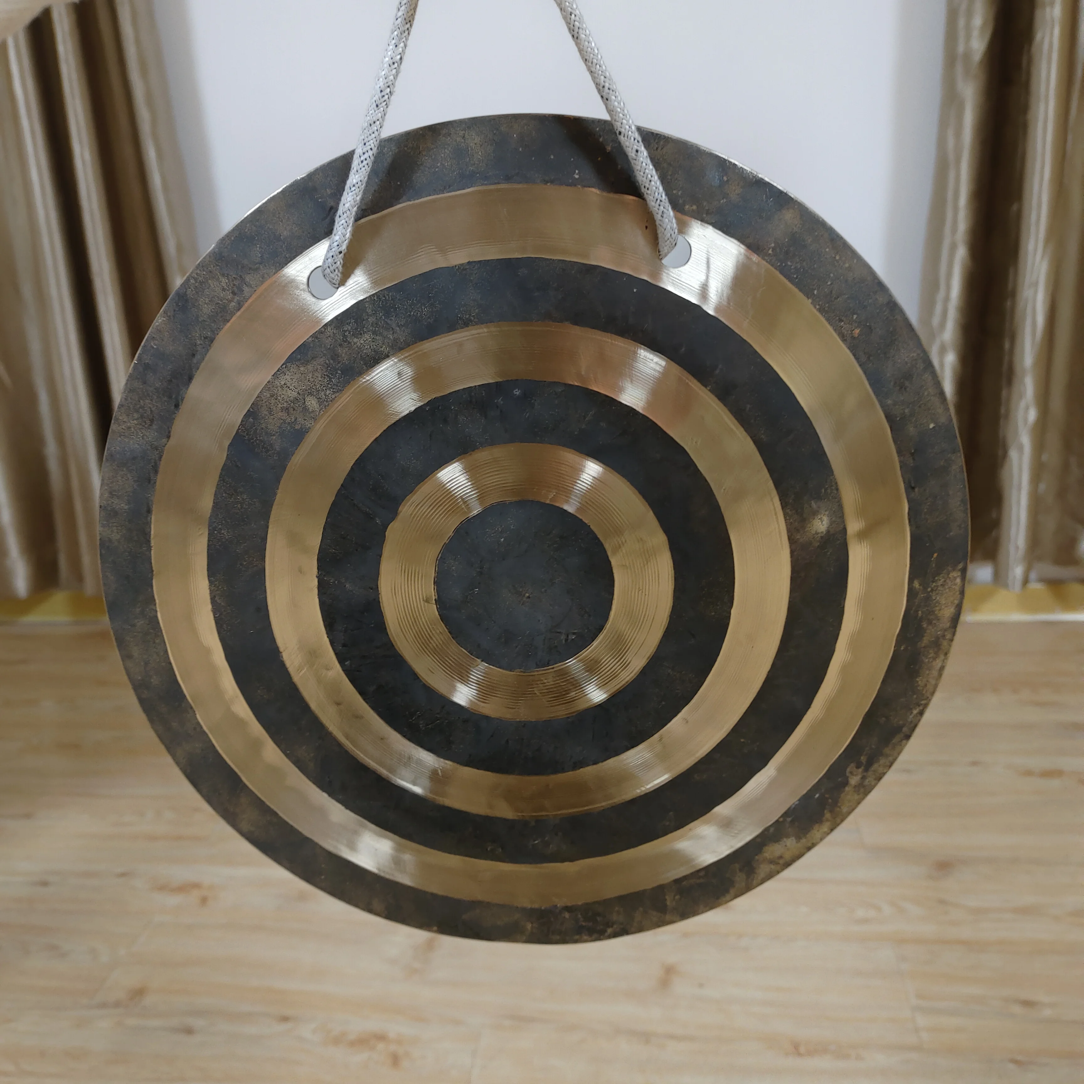 12 inch Sun Wind Gong With Wooden Mallet For Sound Healing Room