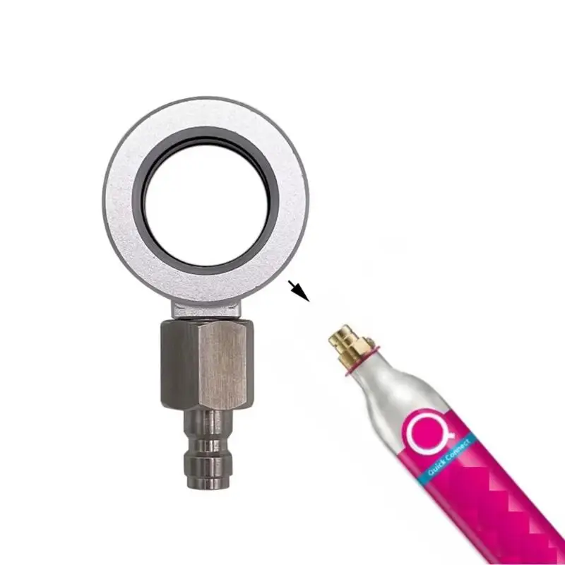 96GF CO2 Cylinder Adapter Beverage Metal Texture Suitable for Sodas Machines Ensuring Safety and Reliability