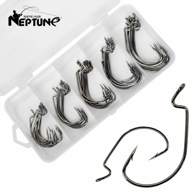 Offset Hooks Crank Worm Hook, Owner Sets Fishing Hooks