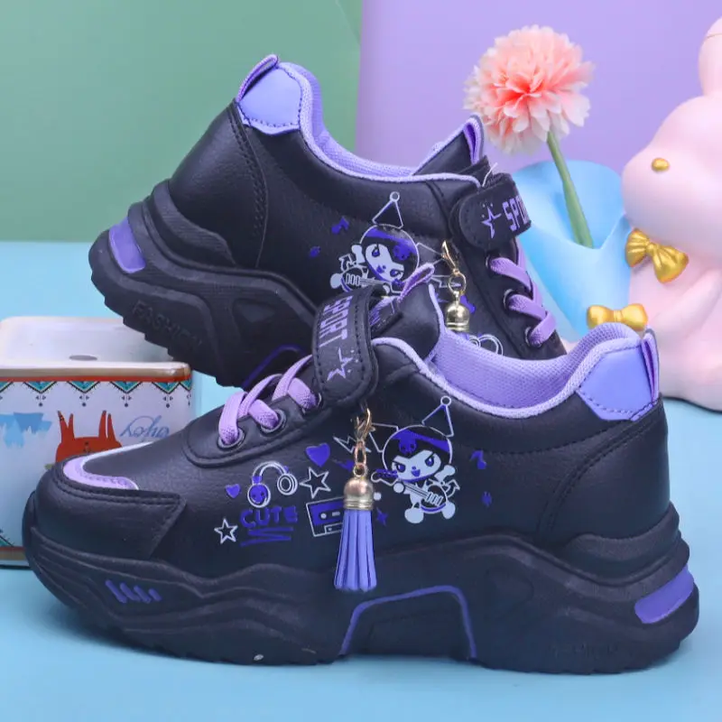 Cartoon Kuromi outdoor running shoes Children's sports shoes casual sneakers Comfortable tennis boys and girls