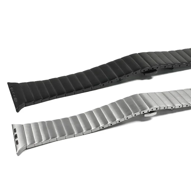 Stainless Steel Strap For Apple Watch Band 7 8 9 45mm 41mm Butterfly Link Bracelet IWatch Ultra 2 49mm Series 6 SE 5 3 44mm 40mm 2