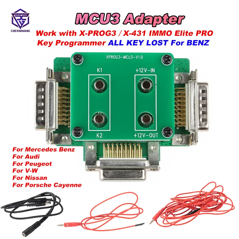 

Launch X431 MCU3 Anti-theft Adapter for X431 X-PROG3 IMMO Elite Work for Mercedes for Benz All Keys Lost and ECU TCU Reading