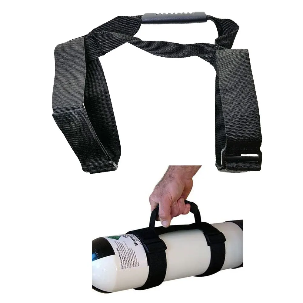 

Scuba Diving Dive Tank Air Cylinder Bottle Transport Carry Strap Carrier Holder with Handle and Shoulder Strap Easy Attach