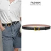 Genuine Leather Belt for Women Cowhide Suede Belts with Top-grain Leather Luxury Buckle Ideal for Dresses and Jeans