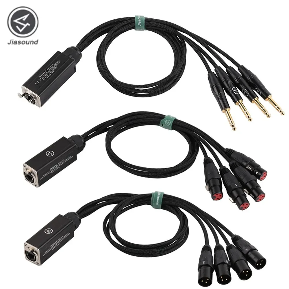 XLR Audio Snake 4 Channel 3 Pin Multi Network Breakout for Stage and Recording Studio Female&Male Cable Stage Audio NE8F-S4M xlr cable