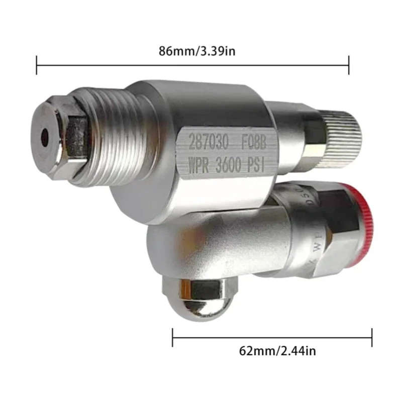 

Поворотный удлинитель с запорным клапаном 287030 для безвоздушных распылителей Краски, удлинитель для пистолета, адаптер для безвоздушного распыления краски