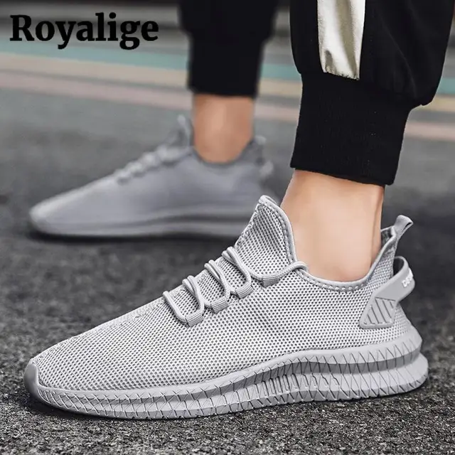 Casual Mesh Sneakers Shoes for Men 2024 Breathable Fashion Solid Color Tennis Male Sports Sneakers New Lightweight Large Size 3