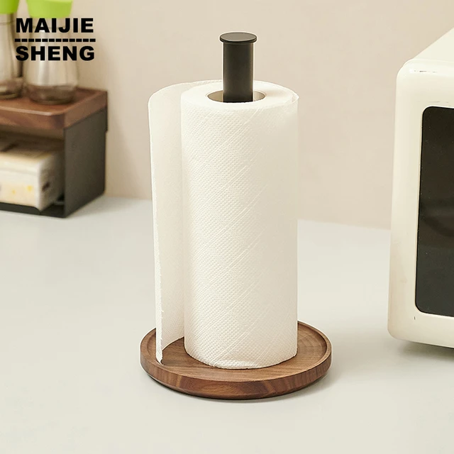 Kitchen Vertical Towel Rack, Countertop Paper Towel Holder