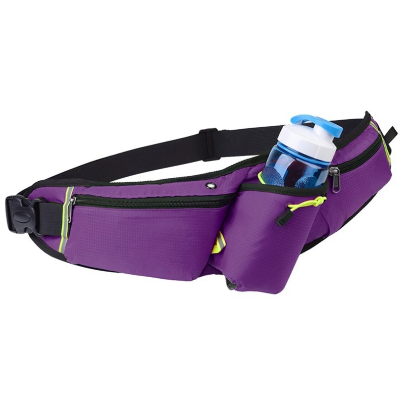 Unisex Sports Water Bottle Hip Waist Pack Waterproof Running Climbing Money Waist Bag Mobile Phone Bag Motorcycle Fanny Pack