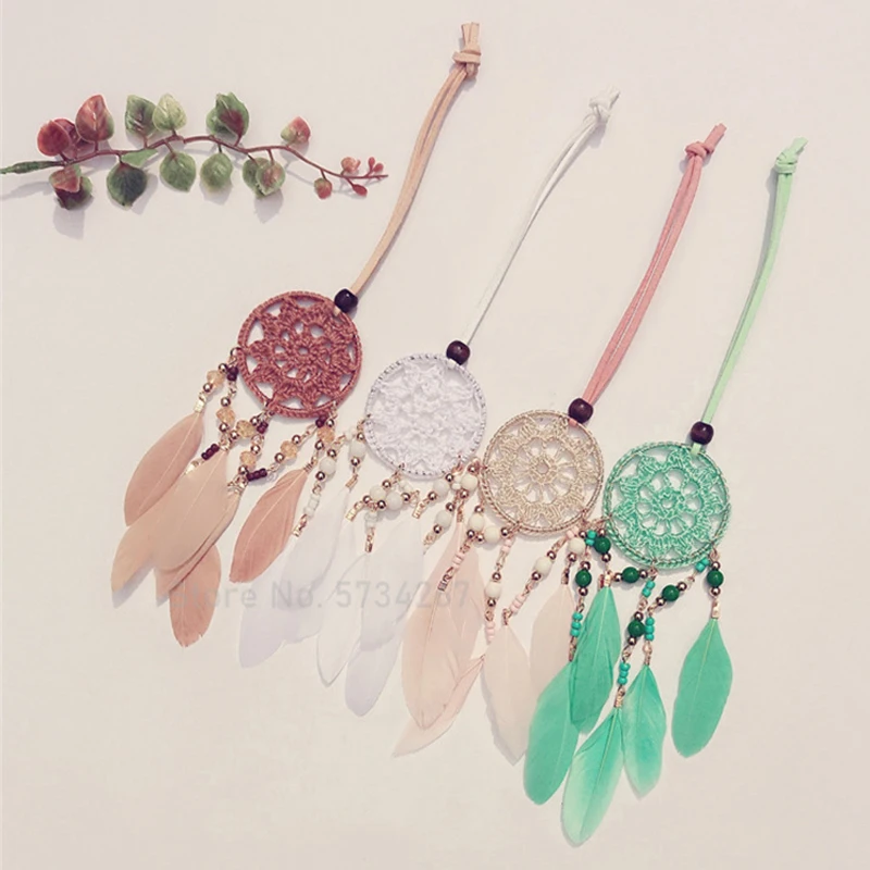 1 Pc Atrapasueños Indio con Plumas Marrones - Atrapasueños Colgante de 1 Pc Atrapasueños Indio con Plumas Marrones - Atrapasueños Colgante de