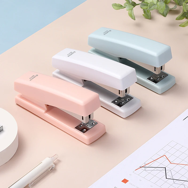 Comix Stapler 20 Pages 24/6 26/6 Office Home Stapler B3113 White/Pink/Blue
