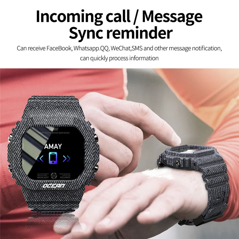 UGUMO Ocean Ʈ ġ   ƮϽ ƮĿ  ޽ ɹڼ  ð   Smartwatch