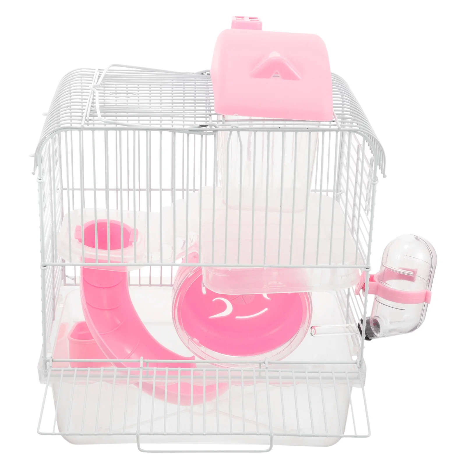 

Hamster Castle Cage Rat Wire Hamgers Guinea Pig Small Cages Plastic Dwarf Double-layer Travel Pet Accessories